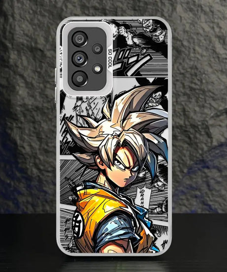 Shell Case for Samsung Galaxy A35 A26 A36 A53 A71 A72 A51 A56 A73 A55 A54 A52 Dragon Ball Son Goku Cool