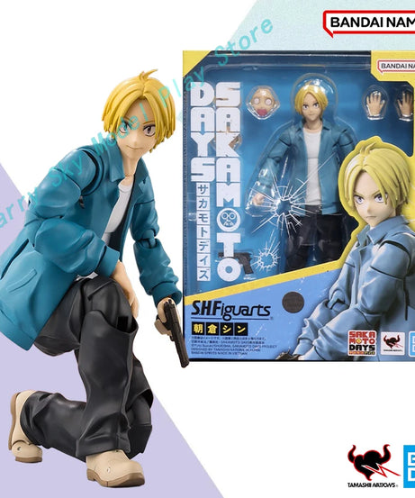 Original Box Bandai S.H.Figuarts Sakamoto Days – Shin Asakura Suit Ver. Full Action Anime Figure