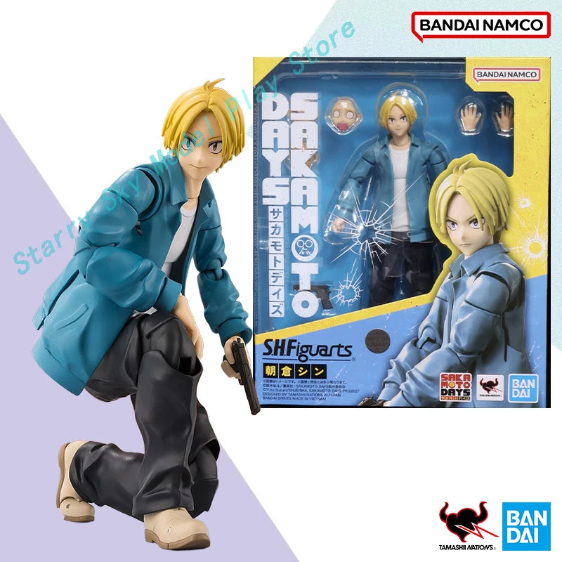 Original Box Bandai S.H.Figuarts Sakamoto Days – Shin Asakura Suit Ver. Full Action Anime Figure