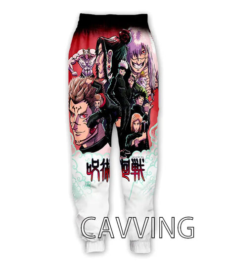 New Fashion 3D Print Anime Jujutsu Kaisen Casual Pant Sport Sweatpants Straight Pants Jogging Pants Trousers for Women/Men