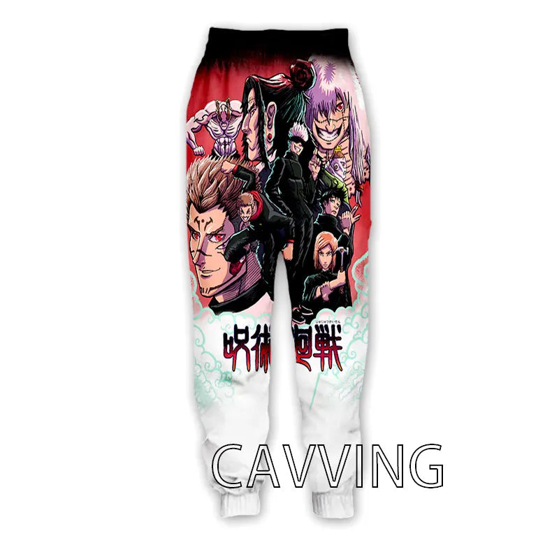 New Fashion 3D Print Anime Jujutsu Kaisen Casual Pant Sport Sweatpants Straight Pants Jogging Pants Trousers for Women/Men