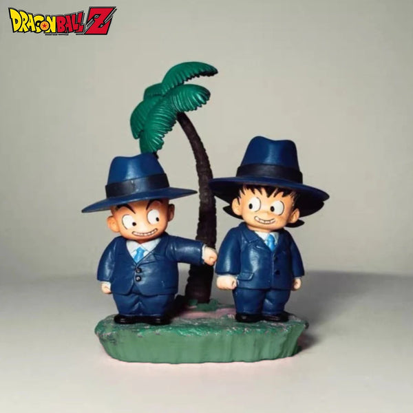 Dragon Ball Krillin & Goku Mini PVC Figures — 7cm Set