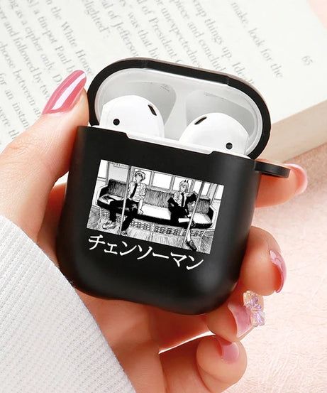 Anime Chainsaw Man Airpods Case for Apple Airpods Pro 2 1 2 3 Protective Denji Makima Aki Pochita Airpods Pro Case