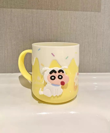 400ml Crayon Shinchans Cute Children Toothbrush Cup Anime Home Bathroom Toothpaste Holder Colorful Toothbrush Tools Storage Cup