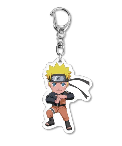 Naruto Keychain Key Accessories Acrylic Key Holder Kakashi Key Chain Ring Jewelry Bag Pendant for Girl Trinket Gift New