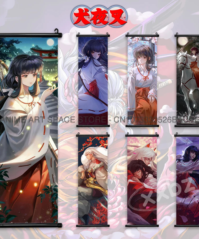 Inuyasha Poster hanging scroll: Kagome and Sesshomaru