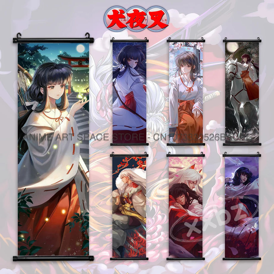 Inuyasha Poster hanging scroll: Kagome and Sesshomaru