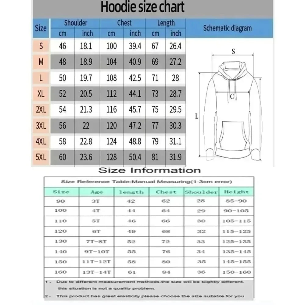 Demon Slayer Autumn/Winter New Men's Hoodie Kamado Tanjirou Anime Printed Loose Casual Hip Hop Parent Child Sweater Top