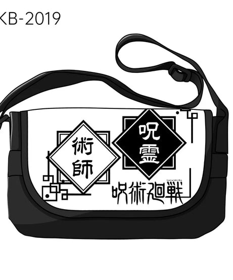 Anime Jujutsu Kaisen Shoulder Gojo Satoru Ryomen Sukuna Handbag Messenger Bag Phone Holder Storage Bags for Travel