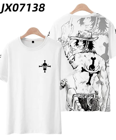 Anime Summer ONE PIECE T-Shirt Luffy Zoro 3D Print Clothes Female Male Fashion T Shirts Short Sleeves Casual Tops
