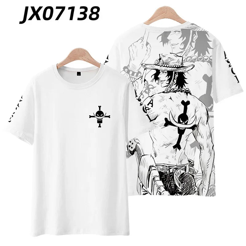 Anime Summer ONE PIECE T-Shirt Luffy Zoro 3D Print Clothes Female Male Fashion T Shirts Short Sleeves Casual Tops