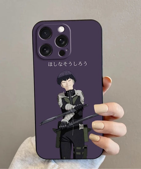 Anime K-Kaiju No. 8 Cool For iPhone 15 14 13 12 11 XS XR X 8 7 SE Pro Max Plus Mini Black Soft Phone Case