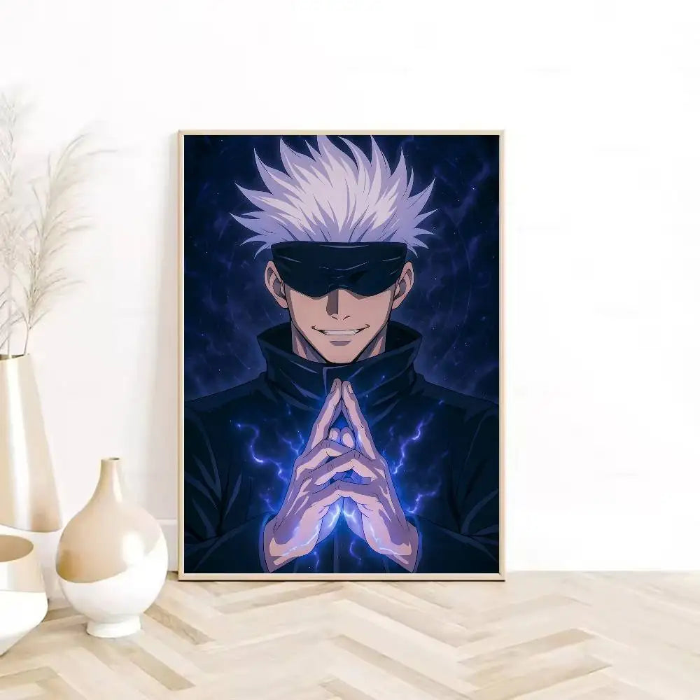 Anime Jujutsu Kaisen Gojo Satoru Poster – Self-Adhesive Waterproof Wall Sticker Decor 8