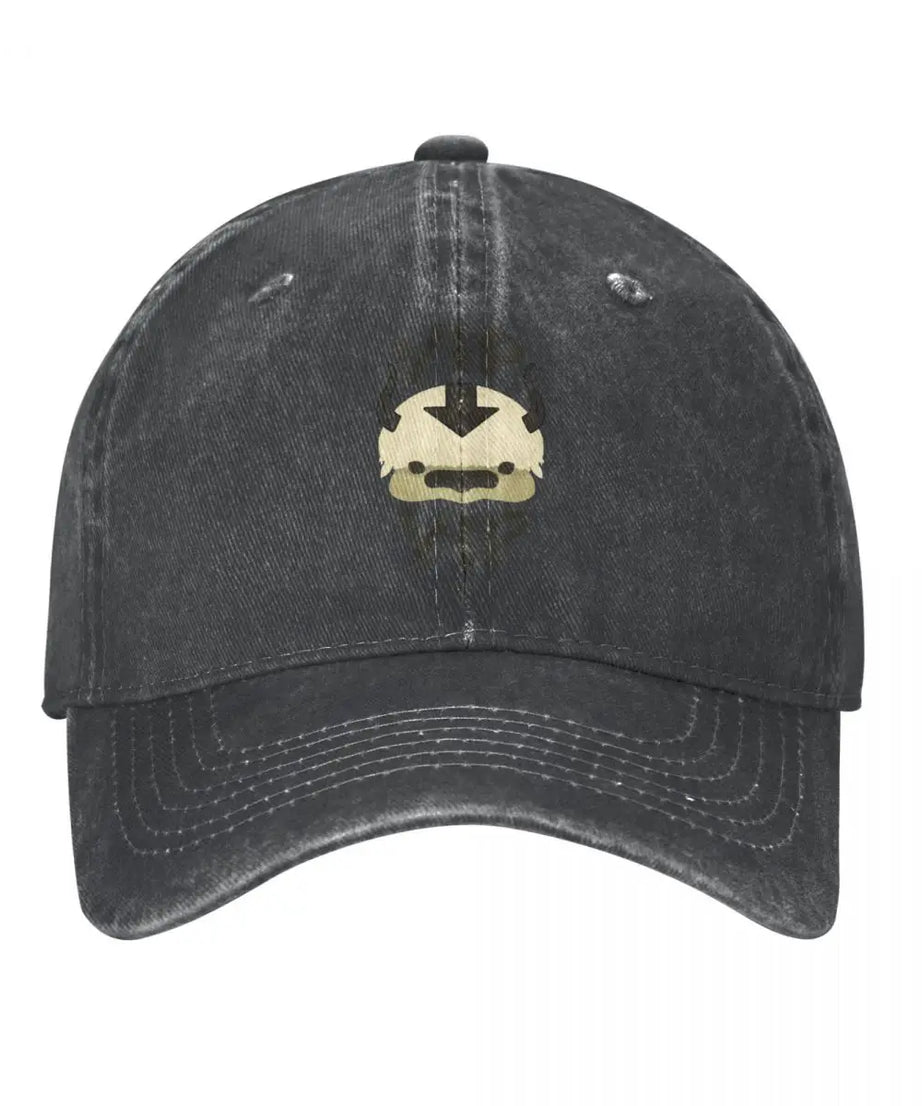 Vintage Yip Yip Appa The Last Airbender Baseball Caps Unisex Style Distressed Washed Snapback Hat Outdoor Gift Caps Hat