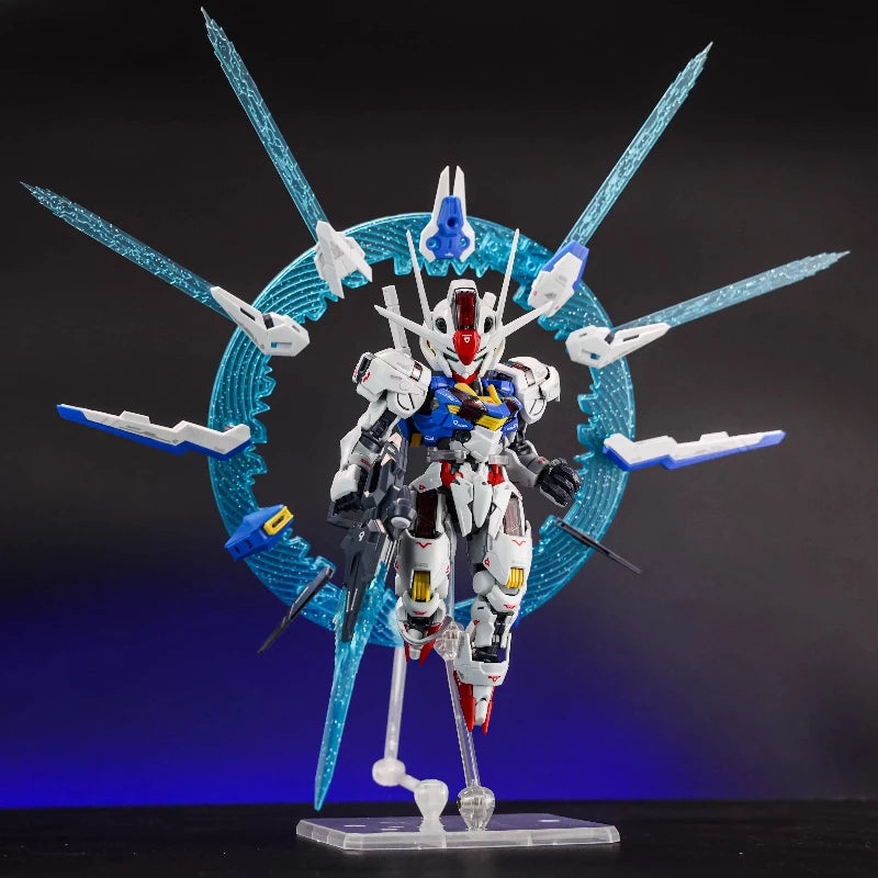 SUPA MGSD Aerial Q Version Gunpla Model Kit Witch From Mercury Mecha Assembly Toy Action Figures Halo Floating Cannon Boys Gifts