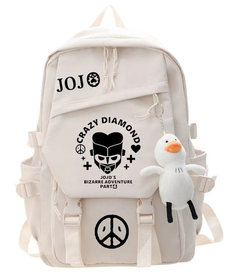 JoJo's Bizarre Adventure Anime Backpack Student School Bag Bookbag Laptop Travel Rucksack Outdoor Boy Girl Gifts