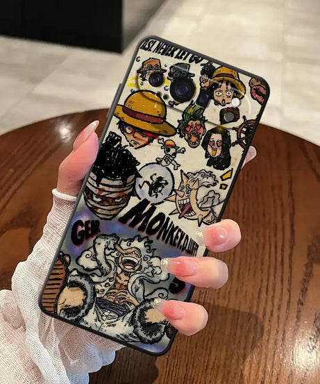 O-One P-Pieces Anime Case for Google Pixel 8a 7 Pro 9 Pro XL 6a 9a 8 Pro 6 Pro 7a Soft Cover