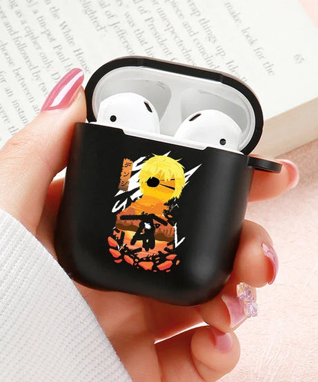Anime Chainsaw Man Airpods Case for Apple Airpods Pro 2 1 2 3 Protective Denji Makima Aki Pochita Airpods Pro Case