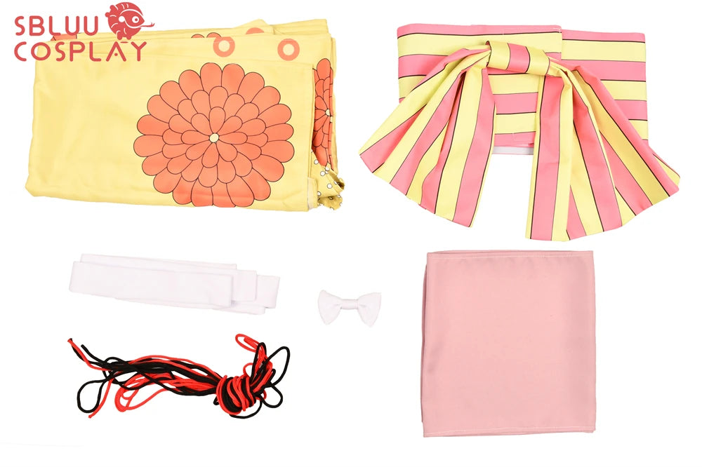 One Piece Wano Country O-Kiku Cosplay Costume – Anime Yukata Kimono Outfit 5