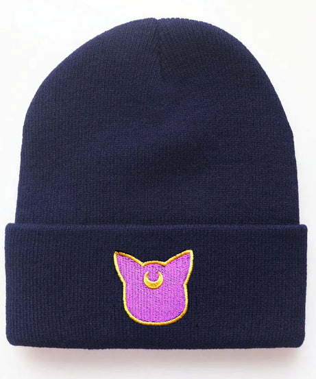 Sailor Moon Beanies Hats Anime Winter Street Punk Knitted Bonnet Caps Warm Elasticity Embroidery Hip Hop Cycling Skiing Hats