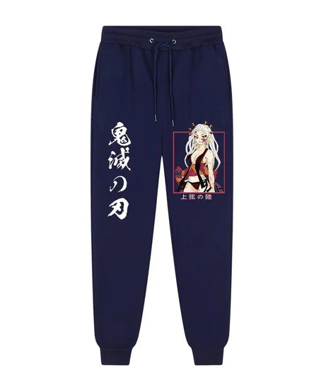 Anime Demon Slayer printed trousers men's comfortable fleece pants jogging men's trousers casual versatile sweatpants S-3XL