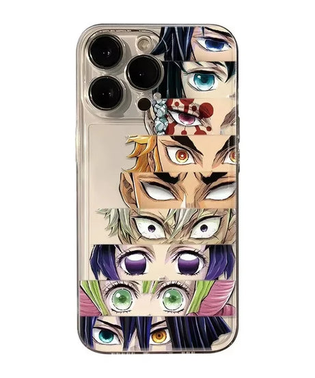 Demon Slayer Clear Case for iPhone 16 15 14 13 12 Mini 11 Pro Max XS X XR 8 7 Plus Washable Shockproof Soft Silicone Cover funda