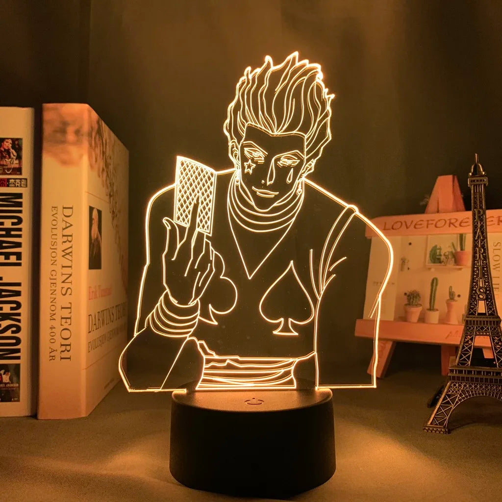 Anime Hunter X Hunter Led Night Light Killua Zoldyck Figure Nightlight Color Changing Usb Battery Table 3d Lamp Gift for Kids