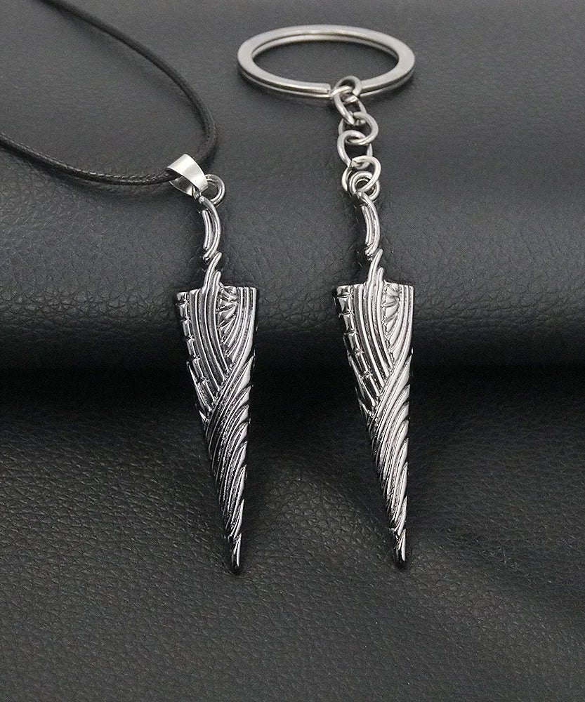 Game Hollow Knight Bone Nail Logo Necklace Jewelry Gift For Women Men Game Fans Alloy Metal Trinket Wholesale