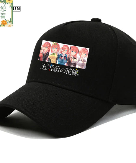 The Quintessential Quintuplets Nakano Ichika Nino Itsuki two-dimensional print hat men's and women's COS baseball cap present