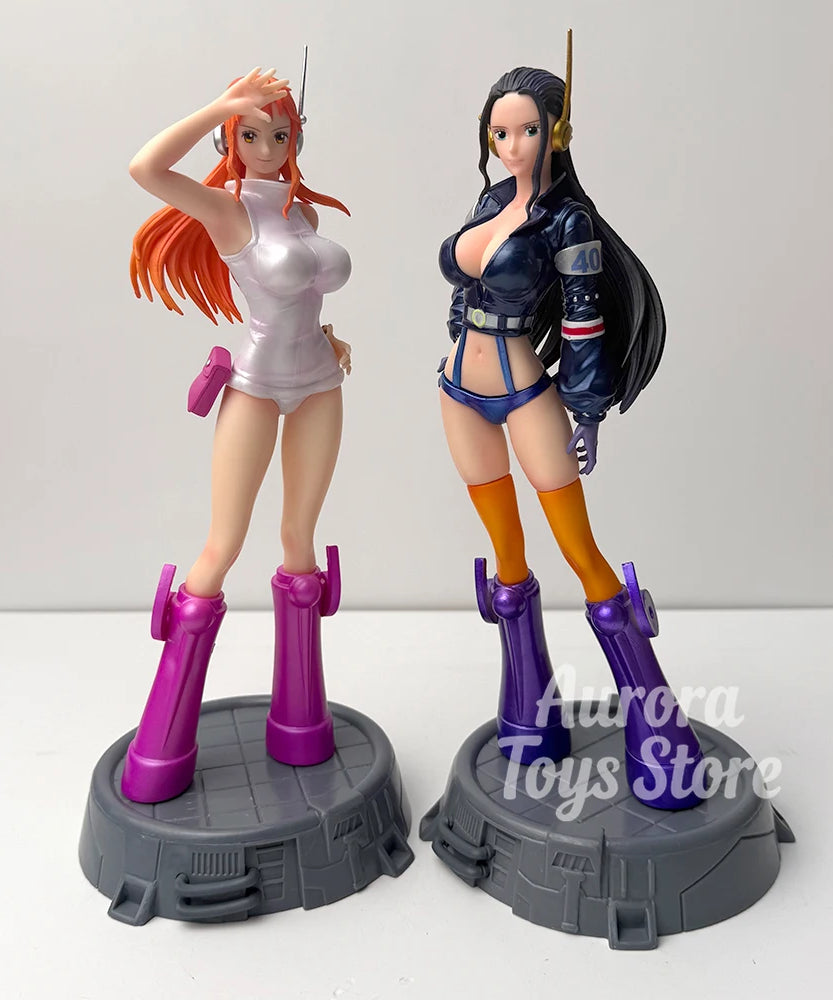 26cm/10.24in Anime ONE PIECE Figure Robin Nami Action Figures Pvc Collection Model Toys for Children Gifts