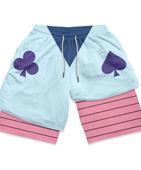 JoJo’s Bizarre Adventure 2-in-1 Gym Shorts – Quick-Dry Anime Fitness Wear