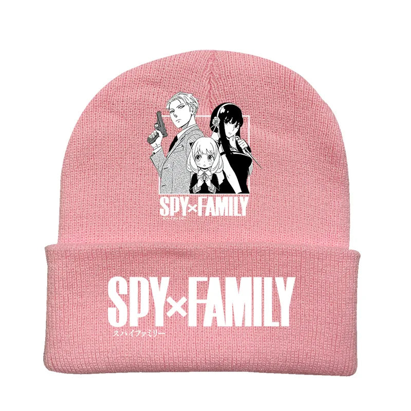 Spy x Family Knitted Beanie — Letter Print Warm Hat 6