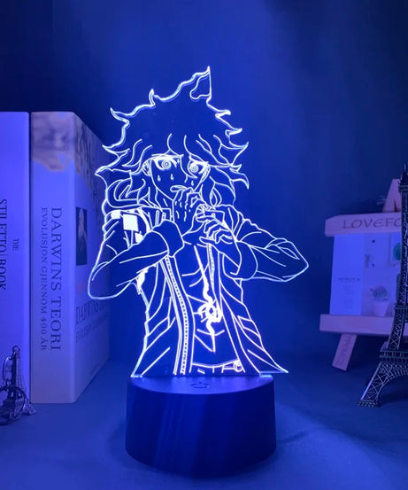 Anime Danganronpa V3 Nagito Komaeda Led Night Light Nagito Komaeda Game Figure Bedside Lamp for Bedroom Decor Kids Manga Gifts
