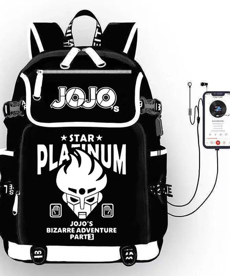 JoJo's Bizarre Adventure Anime Backpack Student School Shoulder Bag Large Capacity Youth Outdoor Travel Backpack Fashion Gift