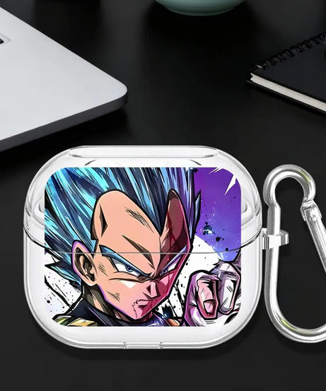 Clear Earphone Cases Cover With Hook Case For Samsung Galaxy Buds 3Pro 4Pro Live 3 FE 2Pro 2 4 Pro Master Roshi V-Vegeta