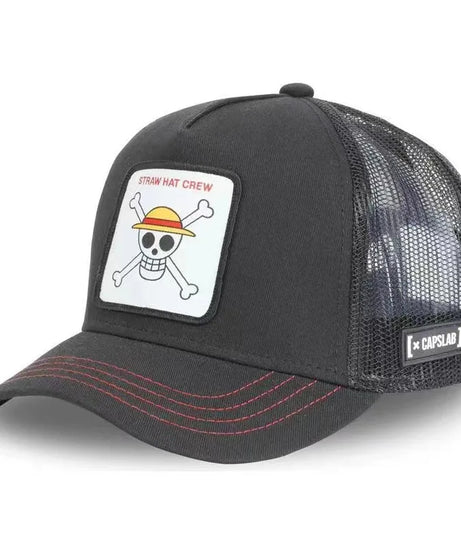 New One Piece Luffy Zoro Summer Travel Peaked Men's Embroidery Hip-Hop Style Sun Visor Adjustable Trucker Mesh Cap