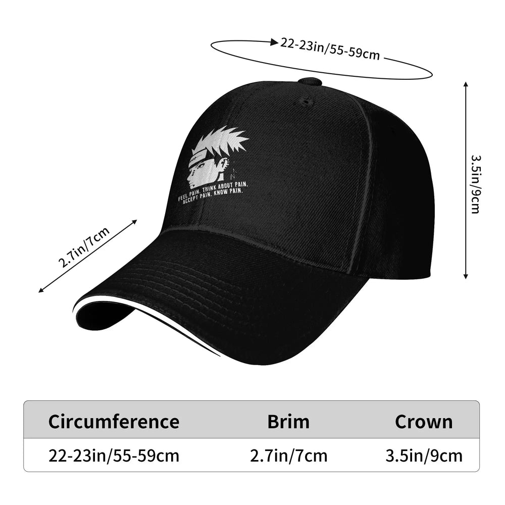 Anime Naruto Pain Printed Trucker Hat – Casual Baseball Cap for Men & Women 4