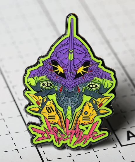 Animation peripheral accessories pendant Neon Genesis Evangelion brooch Unit 1 EVA01 badge ins jewelry pin refrigerator magnet