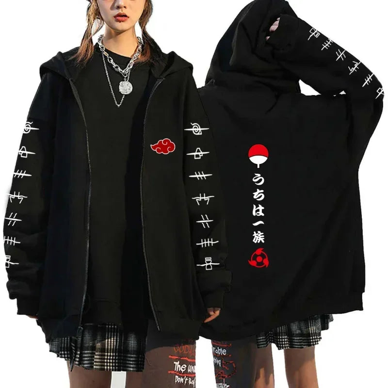 Naruto Anime Zip-Up Sportswear Hoodie – Men's & Women's Casual Spring Autumn Jacket 4