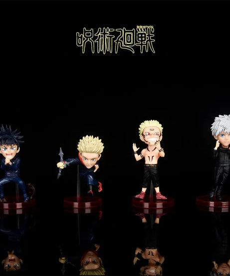 9cm 2pcs Jujutsu Kaisen Fushiguro Megumi Satoru Gojo Itadori Yuji Ryomen Sukuna Action Figure Toys Collection Christmas Gift