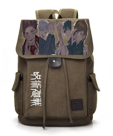Jujutsu Kaisen Anime Backpack Cosplay Gojo Unisex Students School Bag Large Capacity Bookbag Laptop Travel Rucksack Outdoor Bag