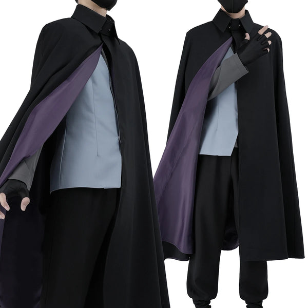Anime Sasuke Uchiha Cosplay Costume – Cloak, Vest, Top & Pants Set