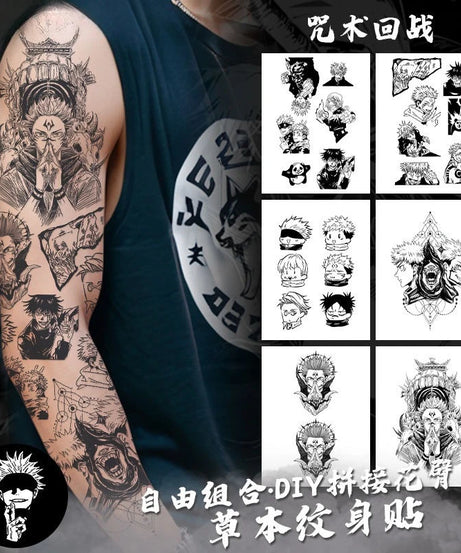 Gojo Satoru Cool Creative Personality Simple High Value Anime Character Waterproof Long Lasting Tattoo Sticker Decoration Gift