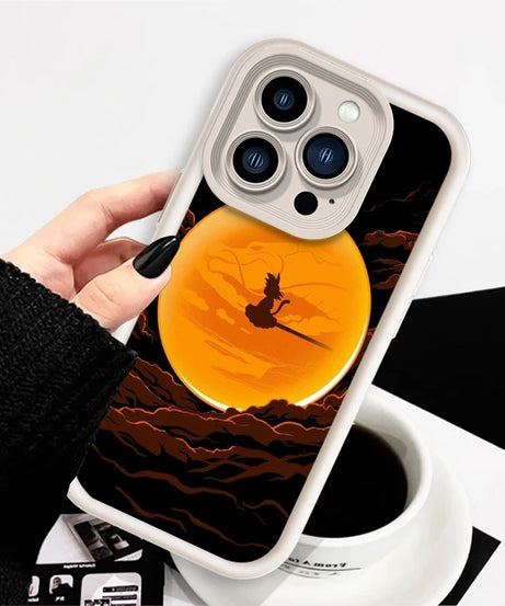 D-Dragon Ball Logo Japan Goku Eye Ladder For Apple iPhone 15 14 13 12 11 XS XR X Pro Max Plus Soft Phone Case