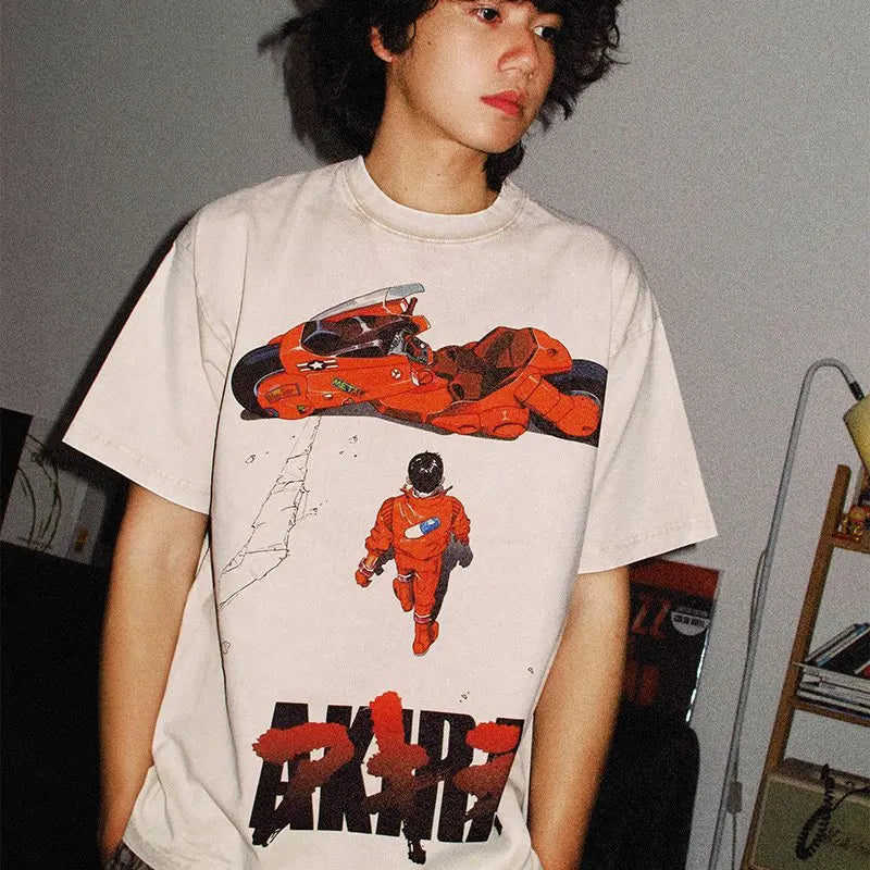 Akira Vintage-Washed T-Shirt — Graphic Tee 4