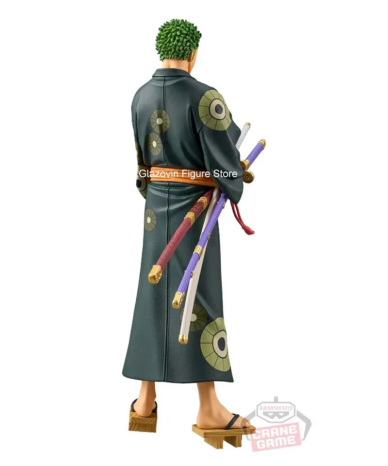 One Piece DXF Wanno Country 17cm Roronoa Zoro Model Toy Decoration Collection Children Birthday Gift