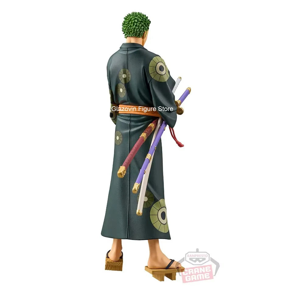 One Piece DXF Wanno Country 17cm Roronoa Zoro Model Toy Decoration Collection Children Birthday Gift