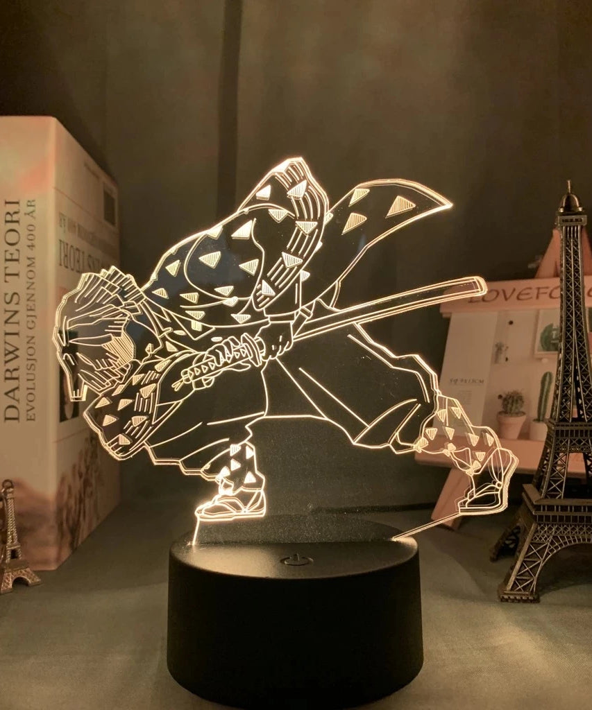 Manga 3d Light Kimetsu No Yaiba for Bedroom Decor Night Light Birthday Gift Table Lamp Anime Demon Slayer Mitsuri Kanroji Figure