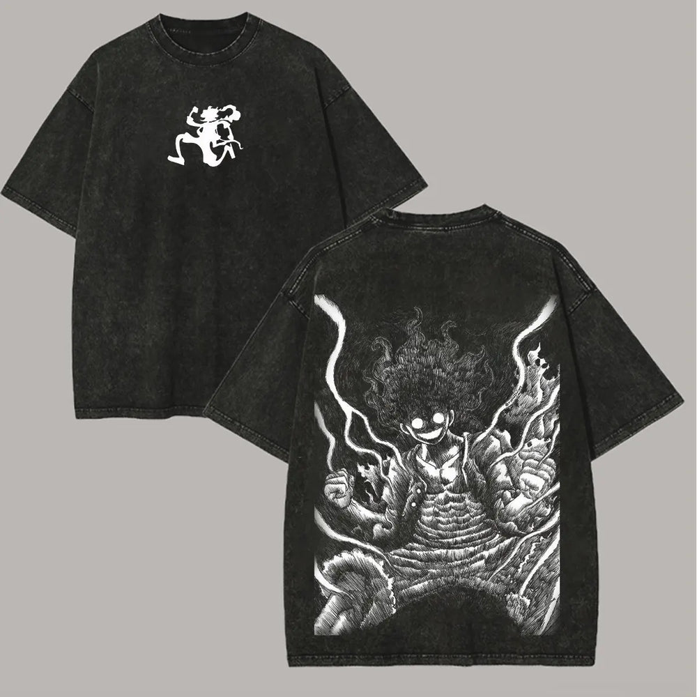 One Piece Vintage-Washed T-Shirt — Graphic Cotton Tee 4