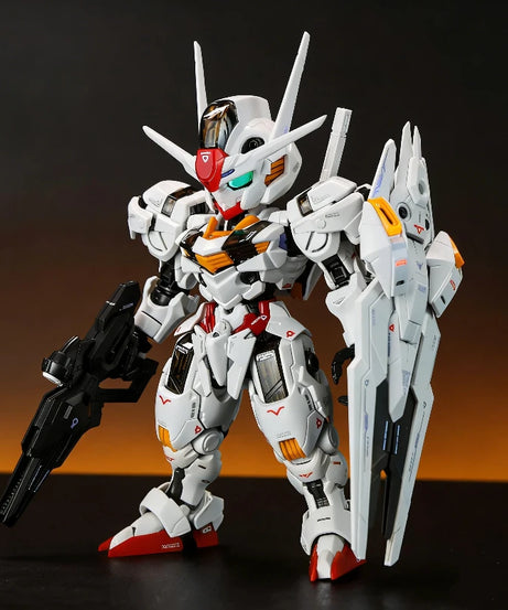 SUPA MGSD Aerial Q Version Gunpla Model Kit Witch From Mercury Mecha Assembly Toy Action Figures Halo Floating Cannon Boys Gifts
